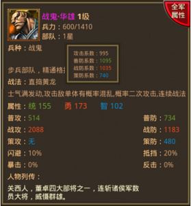 战鬼·华雄实战评测